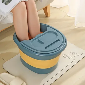 Складная портативная массажная ванночка для ног Spa для снятия стресса с ног Складная ванночка для ног Утолщающий Углубляющий массаж ног