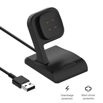Сменный Зарядный Кабель Смарт-Часов USB-Зарядное Устройство Для Fitbit Versa 3 /Fitbit Sense Зарядная Док-Станция Для Часов Адаптер Питания