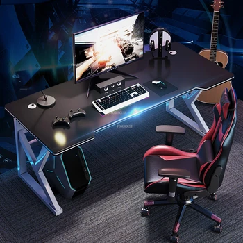 Современная мебель для дома, Современные настольные компьютерные столы, простой игровой стол, стул, Компьютерный офис в спальне, простой деревянный студенческий стол
