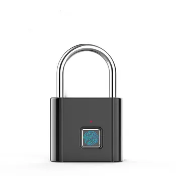Умные биометрические дверные замки с отпечатком большого пальца, перезаряжаемый дверной замок с отпечатком пальца, умный навесной замок с USB-ключом, быстрая разблокировка без ключа