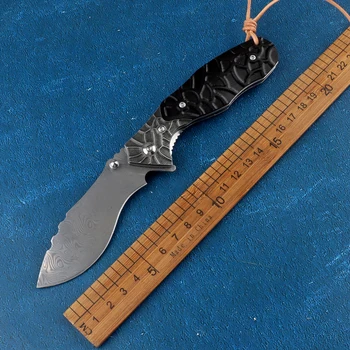 Универсальный Карманный 110-слойный Охотничий Складной Нож Для Выживания на открытом воздухе из Дамасской Стали, Тактический Ручной Инструмент EDC для Самообороны