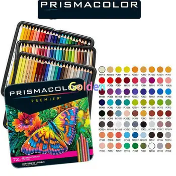 Цветные карандаши Prismacolor Premier с мягкой сердцевиной 72 шт. В упаковке Идеально подходят для растушевки, достаточно прочные, чтобы их можно было заточить с высокой точностью