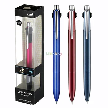 Шариковая ручка UNI MSXE3-3000 Металлическая Многофункциональная Бизнес-офисная Шариковая Ручка Нажимного типа Трехцветная Ручка на Масляной основе 0,7 мм