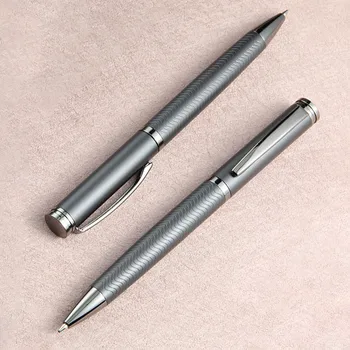 Шариковая ручка роскошного качества 998 серого цвета, студенческие школьные канцелярские принадлежности