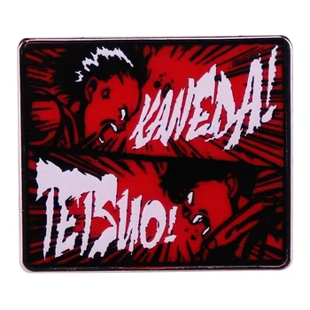 Эмалированная булавка Kaneda Vs Tetsuo Akira, Брошь из японской манги и аниме, Значки для рюкзаков, ювелирные украшения в подарок