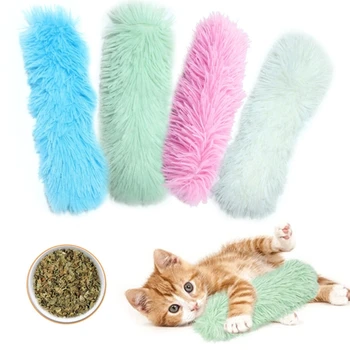 Яркая мягкая плюшевая подушка для собак, игрушка для кошек, игрушка для кошачьей мяты с бумажным наполнителем, Игрушка для кошачьих игр, игрушка для кошачьих игрушек